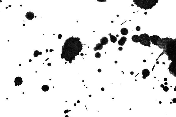 Salpicaduras Tinta Blanco Negro Derramamiento Fondo —  Fotos de Stock