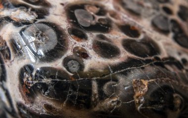 Bir Değerli Taş Kristalin Soyut Yakın Çekim