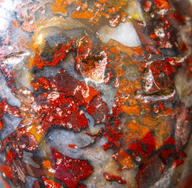 Bir Değerli Taş Kristalin Soyut Yakın Çekim