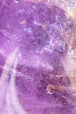 Ametist Kristal Kuvars Soyut Extreme Close Up 