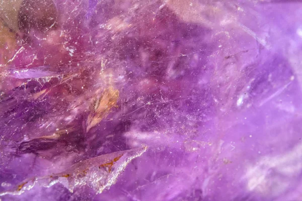 Extreme Close Amethyst Crystal Quartz Abstract — стоковое фото