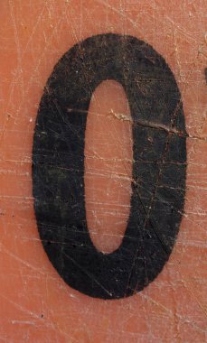 Sıkıntılı Durum Tipografisi ile Yazılan Kelimeler 0. 0 Numaralı Harf Bulundu