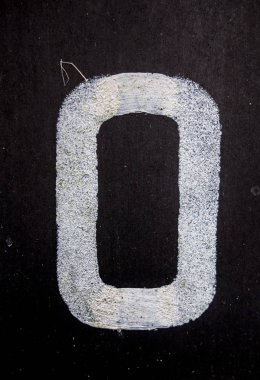 Sıkıntılı Durum Tipografisi ile Yazılan Kelimeler 0. 0 Numaralı Harf Bulundu