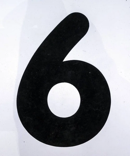 Escrito Estado Angustiado Tipografia Encontrada Número Seis — Fotografia de Stock