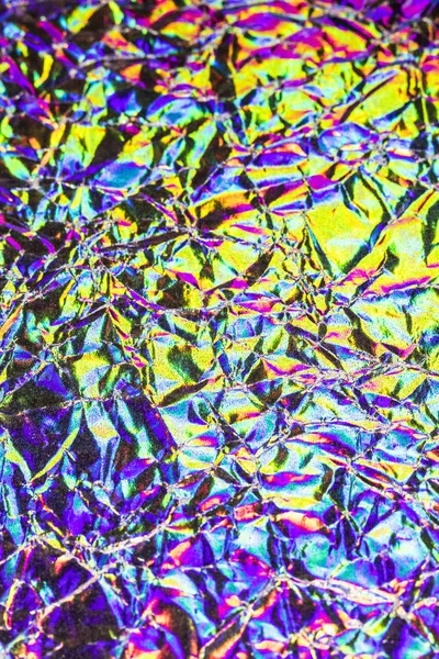 Resumen Holográfico Multicolor Brillante Ciencia Ficción Arco Iris Fondo —  Fotos de Stock