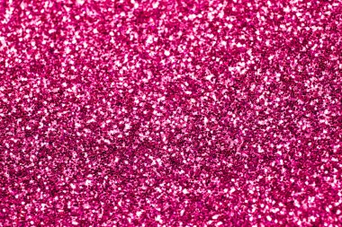 Arka Plan için Bokeh ile Kırmızı Pembe Glitter Close Up