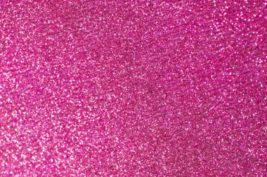 Arka Plan için Bokeh ile Kırmızı Pembe Glitter Close Up