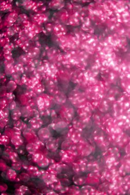 Arka Plan için Bokeh ile Kırmızı Pembe Glitter Close Up