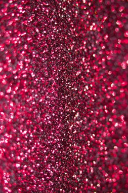 Arka Plan için Bokeh ile Kırmızı Pembe Glitter Close Up
