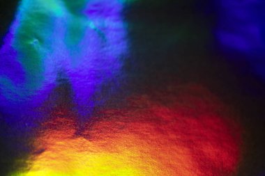 Soyut Holografik Çok Renkli Parlayan Bilimkurgu Gökkuşağı Arka Plan