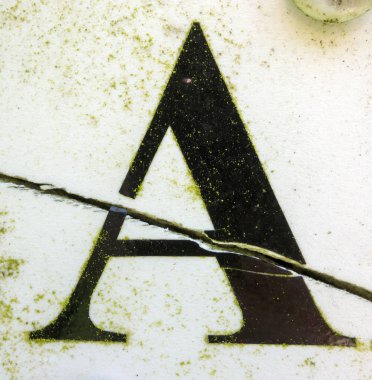 Sıkıntılı Durum Tipografisi ile Yazılan Sözcükler Bulundu Harf A