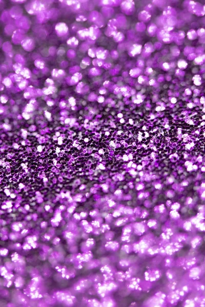 Närbild Lila Glitter Med Bokeh För Bakgrund — Stockfoto