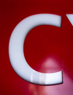 Sıkıntılı Durum Tipografisi ile Yazılan Sözcükler C Harfi Bulundu