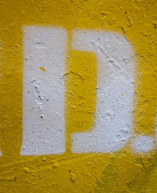 Sıkıntılı Durum Tipografisi ile Yazılan Sözcükler Bulundu D Harfi