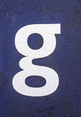 Sıkıntılı Durum Tipografisi ile Yazılan Sözcükler G Harfi Bulundu