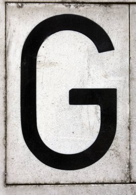 Sıkıntılı Durum Tipografisi ile Yazılan Sözcükler G Harfi Bulundu