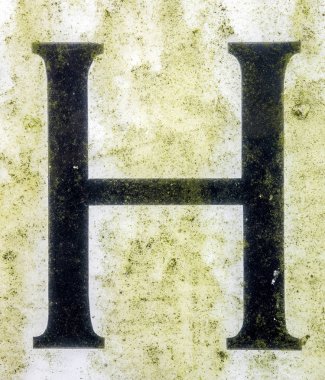 Sıkıntılı Durum Tipografisi ile Yazılan Sözcükler H Harfi Bulundu