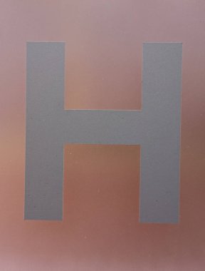 Sıkıntılı Durum Tipografisi ile Yazılan Sözcükler H Harfi Bulundu