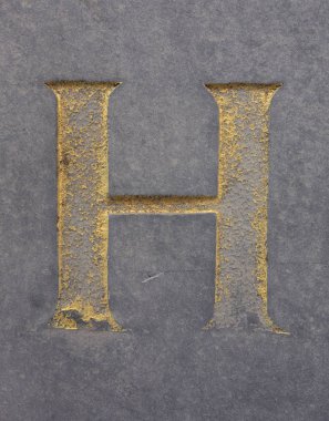 Sıkıntılı Durum Tipografisi ile Yazılan Sözcükler H Harfi Bulundu