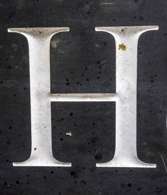 Sıkıntılı Durum Tipografisi ile Yazılan Sözcükler H Harfi Bulundu