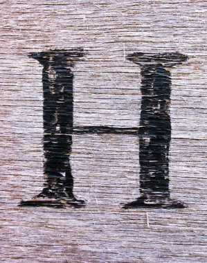 Sıkıntılı Durum Tipografisi ile Yazılan Sözcükler H Harfi Bulundu