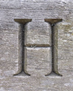 Sıkıntılı Durum Tipografisi ile Yazılan Sözcükler H Harfi Bulundu