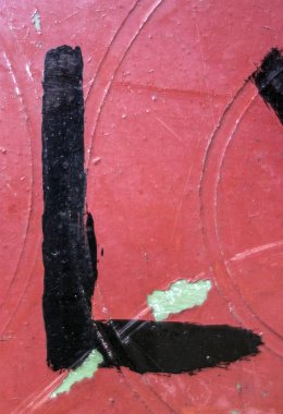 Sıkıntılı Durum Tipografisi ile Yazılan Sözcükler Bulundu L Harfi