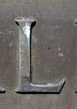 Sıkıntılı Durum Tipografisi ile Yazılan Sözcükler Bulundu L Harfi