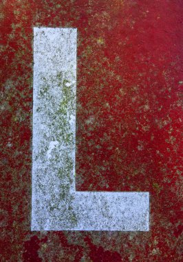 Sıkıntılı Durum Tipografisi ile Yazılan Sözcükler Bulundu L Harfi