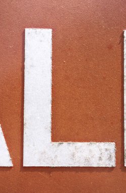 Sıkıntılı Durum Tipografisi ile Yazılan Sözcükler Bulundu L Harfi