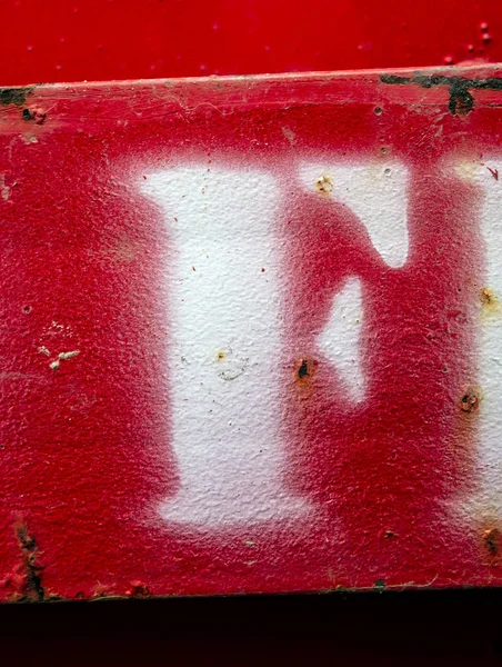 Written Wording Distressed State Typography Found Letter — Stock Photo, Image