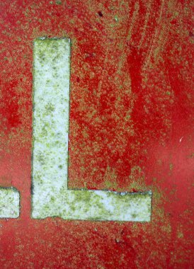 Sıkıntılı Durum Tipografisi ile Yazılan Sözcükler Bulundu L Harfi