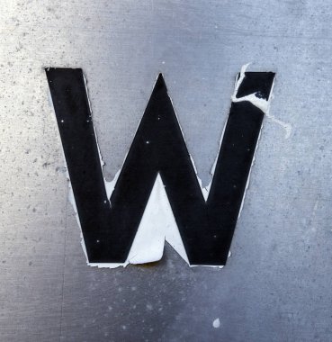 Sıkıntılı Durum Tipografisi ile Yazılan Sözcükler W Harfi Bulundu