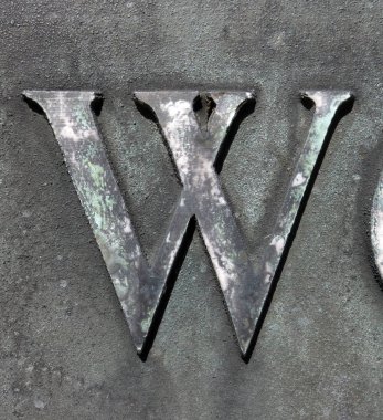 Sıkıntılı Durum Tipografisi ile Yazılan Sözcükler W Harfi Bulundu