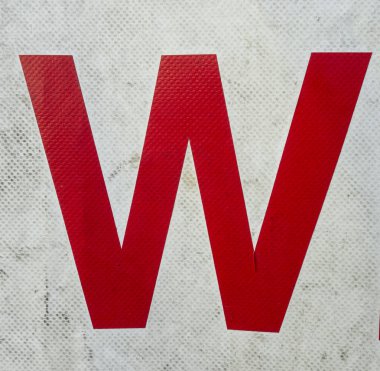 Sıkıntılı Durum Tipografisi ile Yazılan Sözcükler W Harfi Bulundu