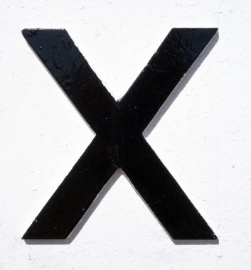 Sıkıntılı Durum Tipografisi ile Yazılan Sözcükler X Harfi Bulundu