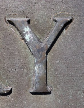 Sıkıntılı Durum Tipografisi ile Yazılan Kelimeler Y Harfi Bulundu