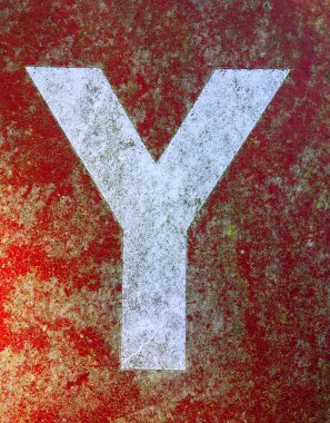 Sıkıntılı Durum Tipografisi ile Yazılan Kelimeler Y Harfi Bulundu