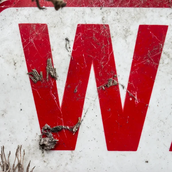 Sıkıntılı Durum Tipografisi ile Yazılan Sözcükler W Harfi Bulundu