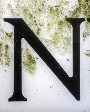 Sıkıntılı Durum Tipografisi ile Yazılan Sözcükler Bulundu N Harfi