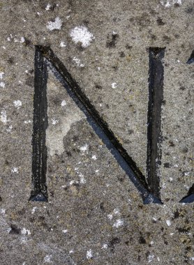 Sıkıntılı Durum Tipografisi ile Yazılan Sözcükler Bulundu N Harfi