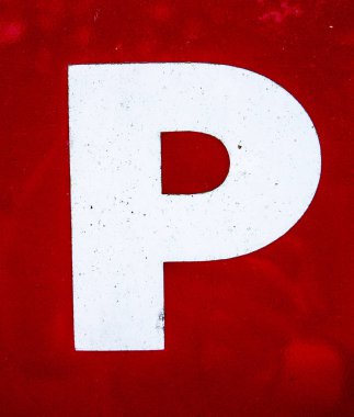 Sıkıntılı Durum Tipografisi ile Yazılan Sözcükler Bulundu P Harfi