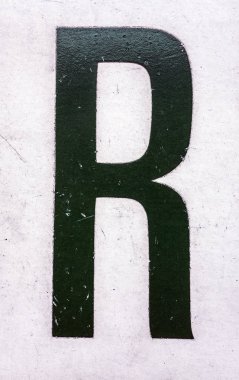 Sıkıntılı Durum Tipografisi ile Yazılan Sözcükler R Harfi Bulundu