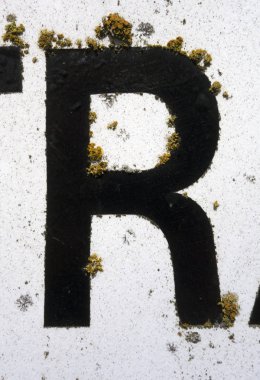 Sıkıntılı Durum Tipografisi ile Yazılan Sözcükler R Harfi Bulundu