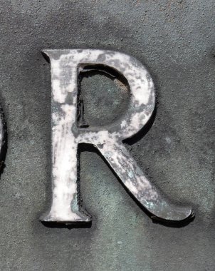 Sıkıntılı Durum Tipografisi ile Yazılan Sözcükler R Harfi Bulundu