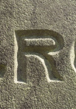 Sıkıntılı Durum Tipografisi ile Yazılan Sözcükler R Harfi Bulundu