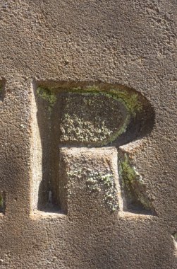 Sıkıntılı Durum Tipografisi ile Yazılan Sözcükler R Harfi Bulundu