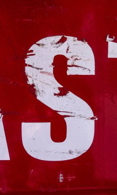 Sıkıntılı Durum Tipografisi ile Yazılan Sözcükler S Harfi Bulundu