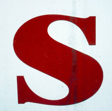 Sıkıntılı Durum Tipografisi ile Yazılan Sözcükler S Harfi Bulundu