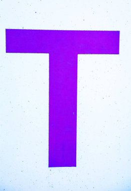 Sıkıntılı Durum Tipografisi ile Yazılan Kelimeler Bulundu T Harfi